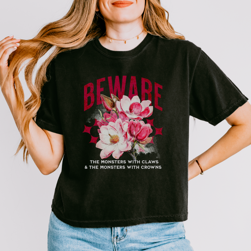 Beware the Monsters Crop Top | Shield of Sparrows