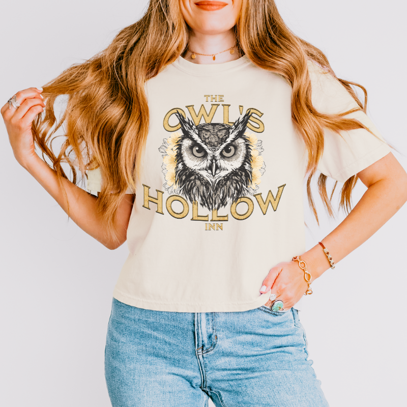 Owl's Hollow Inn Crop Top | The Road of Bones