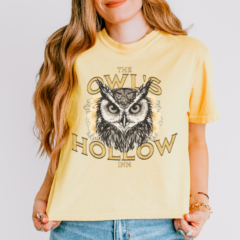 Owl's Hollow Inn Crop Top | The Road of Bones