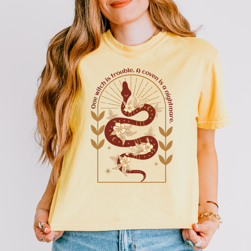 One Witch is a Problem Crop Top | The Serpent and the Wolf