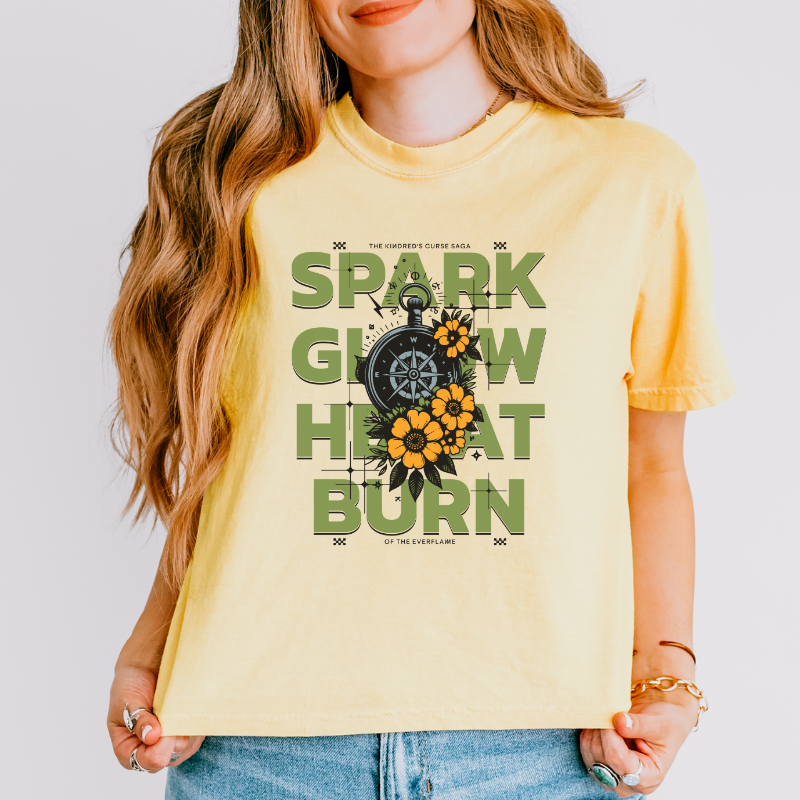 Spark Glow Heat Burn Crop Top | Kindred's Curse Saga