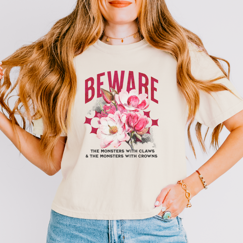 Beware the Monsters Crop Top | Shield of Sparrows