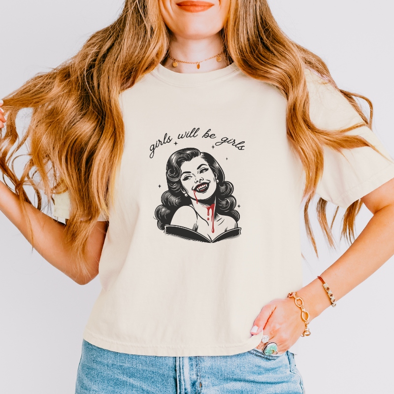 Vampire Crop Top | Girls will be girls