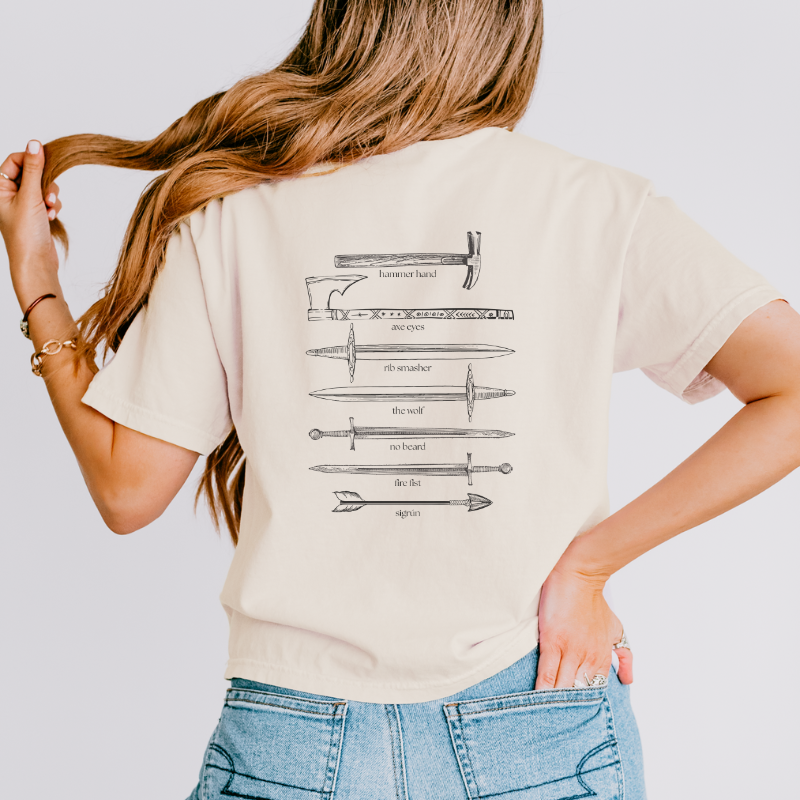 The Blood Axe Crew Weapons Crop Top | The Road of Bones