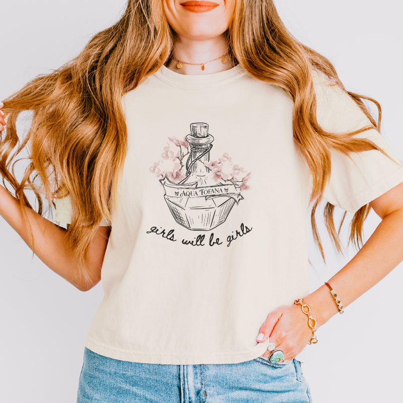 Aqua Tofana Crop Top | Girls will be girls