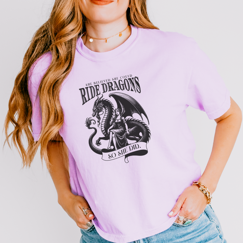 So She Did Dragon Crop Top