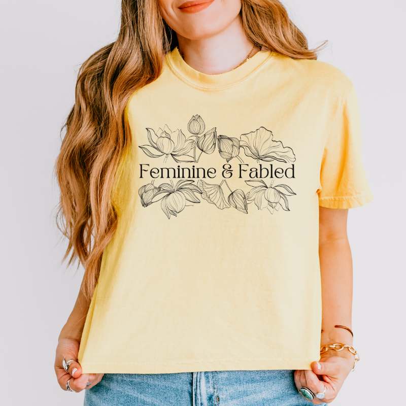 Feminine and Fabled Crop Top
