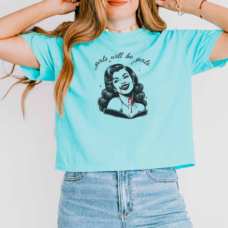 Vampire Crop Top | Girls will be girls