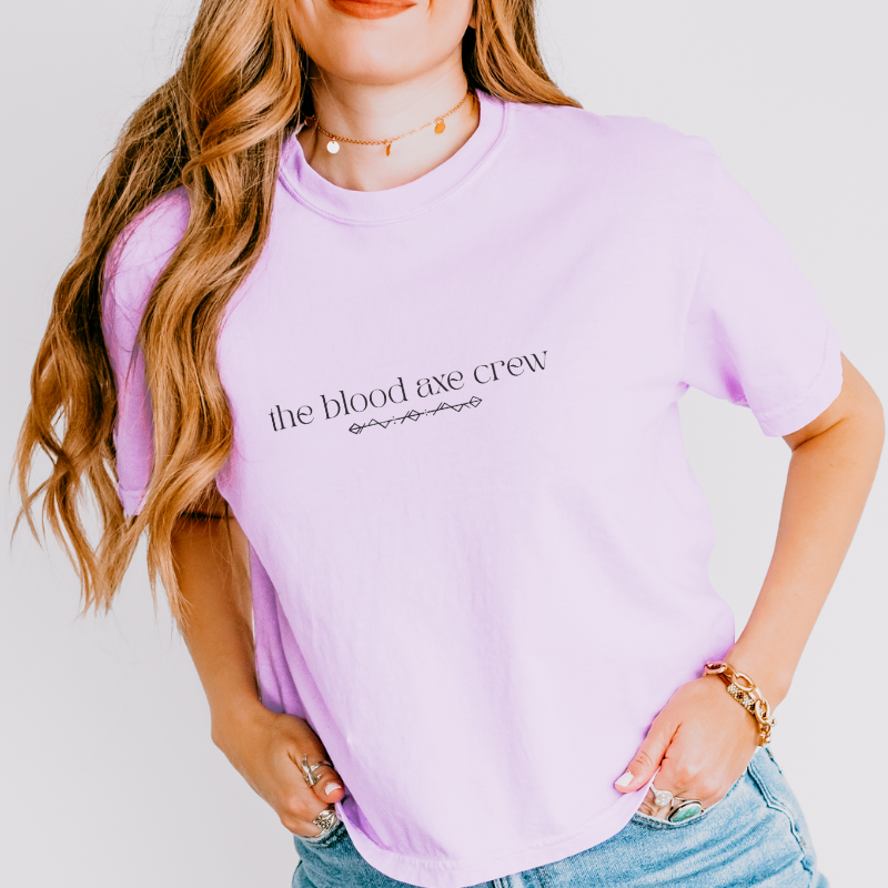 The Blood Axe Crew Weapons Crop Top | The Road of Bones