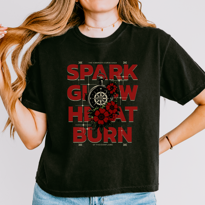 Spark Glow Heat Burn RED Crop Top | Kindred's Curse Saga