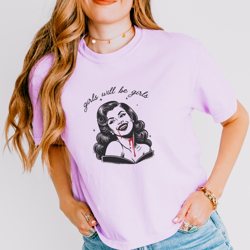 Vampire Crop Top | Girls will be girls