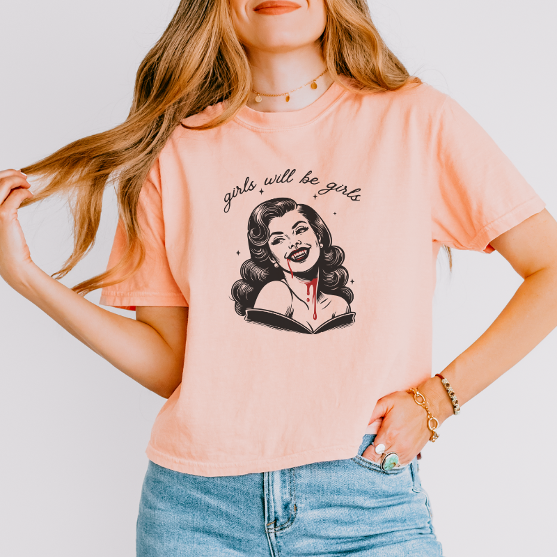 Vampire Crop Top | Girls will be girls