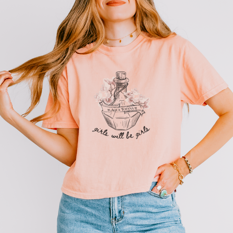 Aqua Tofana Crop Top | Girls will be girls