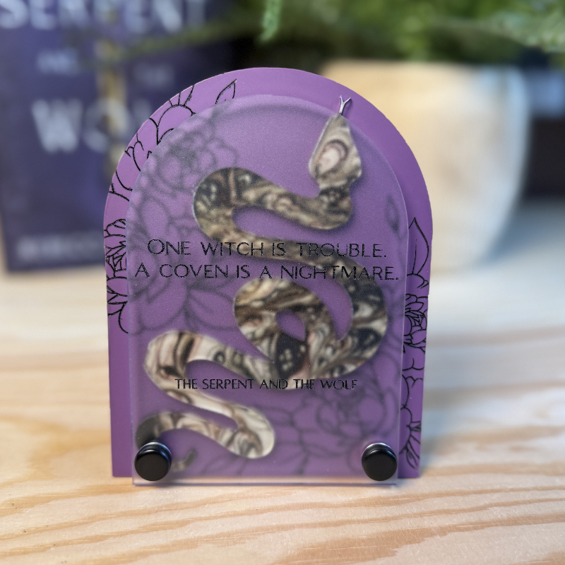 Coven Bookshelf Sign | The Serpent and the Wolf