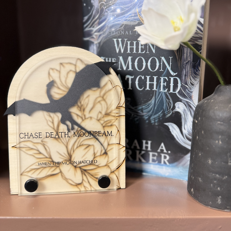 Moonbeam Bookshelf Sign | When the Moon Hatched
