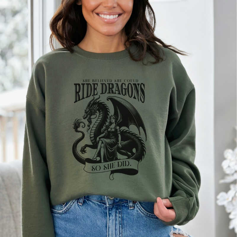 So She Did Dragon Sweatshirt