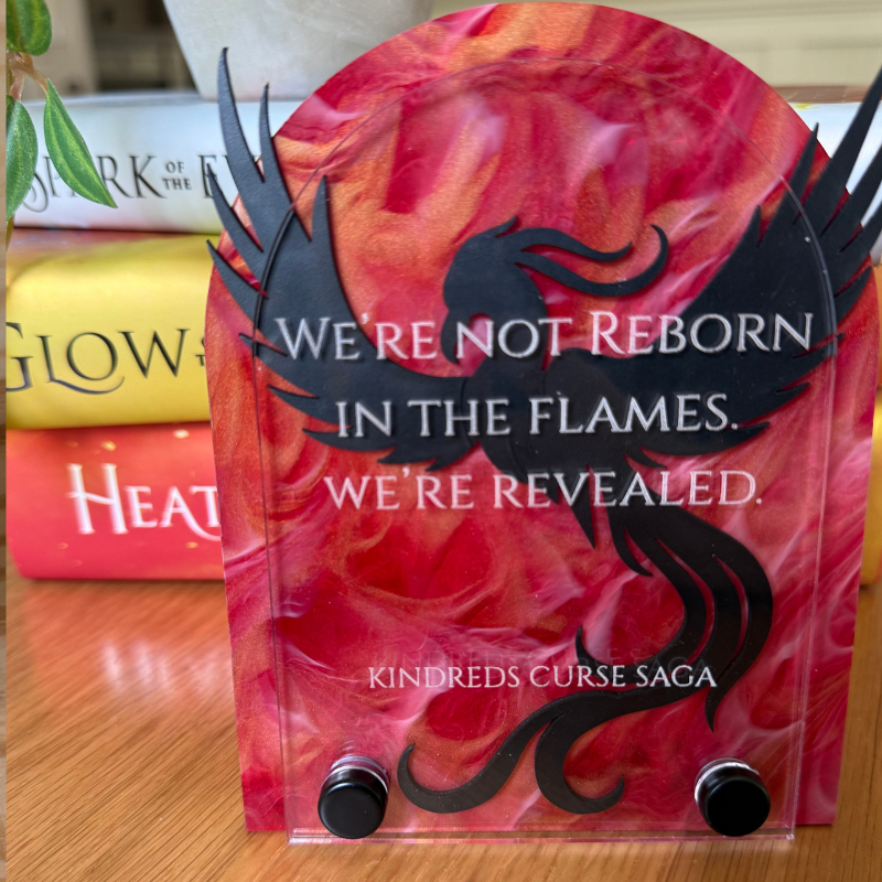 Phoenix Bookshelf Sign | Kindred's Curse Saga