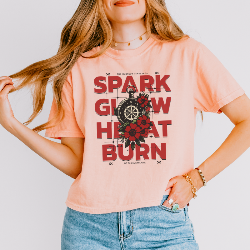 Spark Glow Heat Burn RED Crop Top | Kindred's Curse Saga