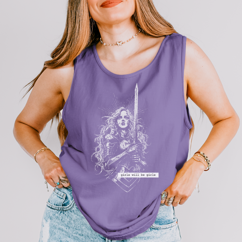 Lady Knight Tank Top | Girls will be Girls