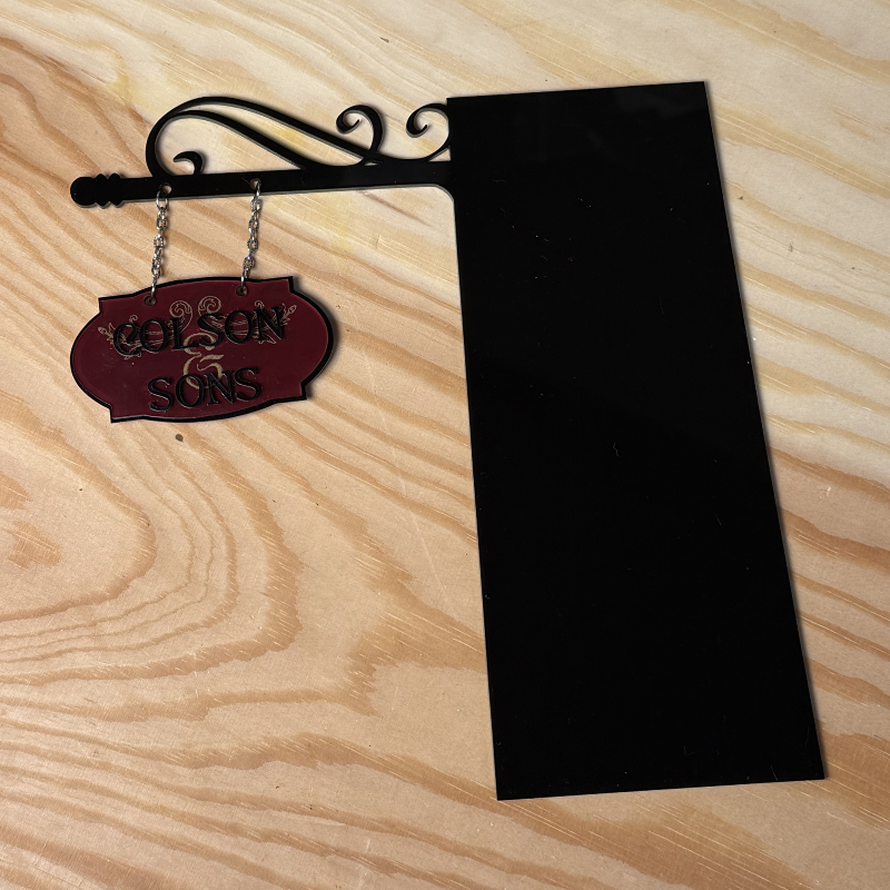 Colson & Sons Bookshelf Sign | A Forbidden Alchemy