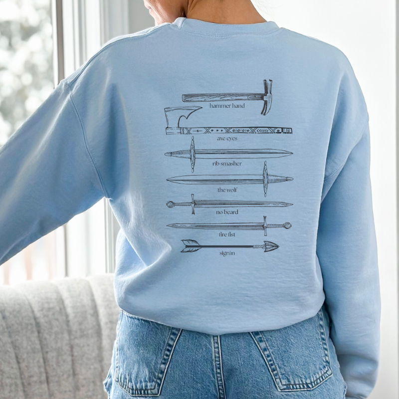 The Blood Axe Crew Weapons Sweatshirt | The Road of Bones