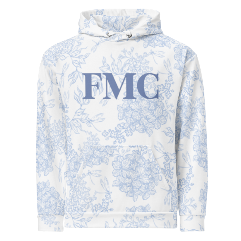 Blue Floral FMC Hoodie | FMC Collection