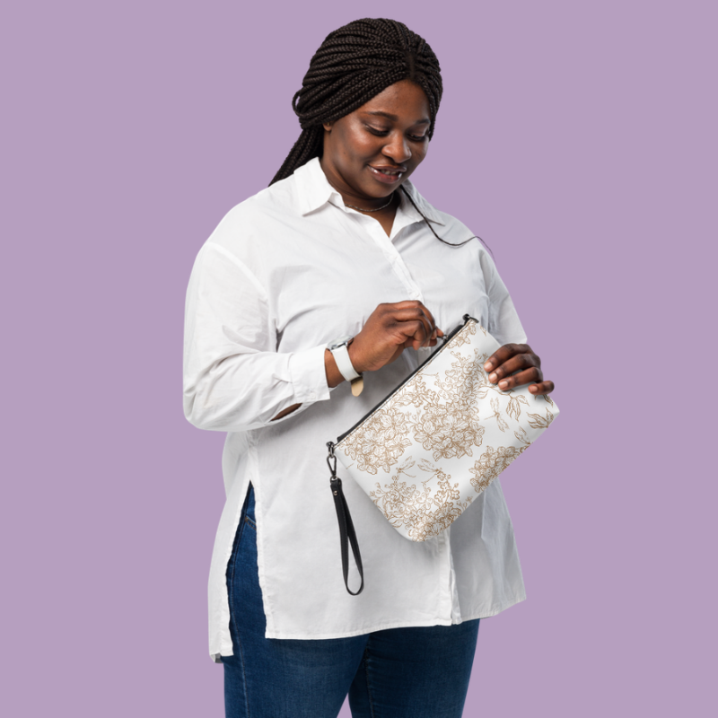 Beige Floral FMC Crossbody Bag | FMC Collection