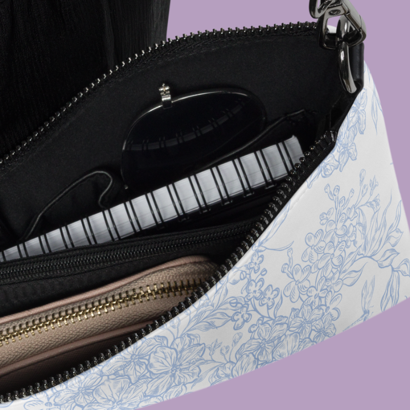 Blue Floral FMC Crossbody Bag | FMC Collection