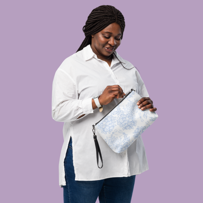 Blue Floral FMC Crossbody Bag | FMC Collection