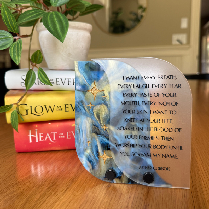 Every Breath Bookshelf Sign | Kindred's Curse Saga