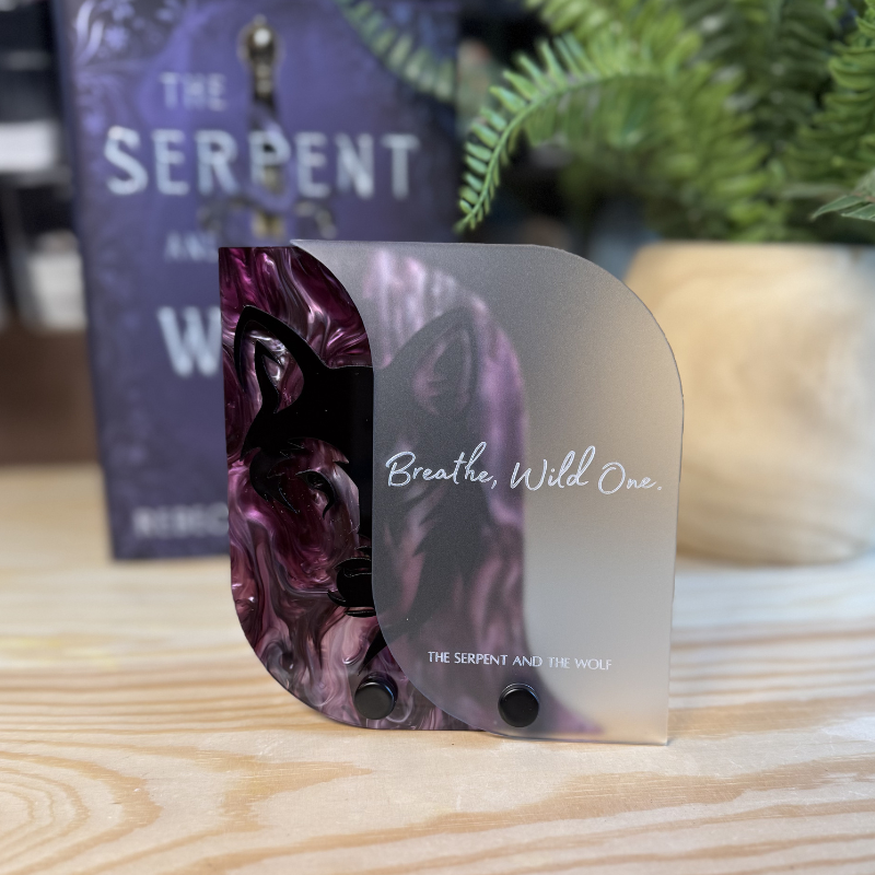 Breathe, Wild One Bookshelf Sign | The Serpent and the Wolf