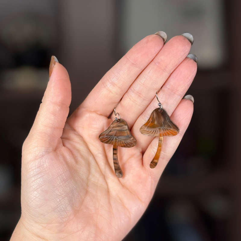 Mushroom Earrings