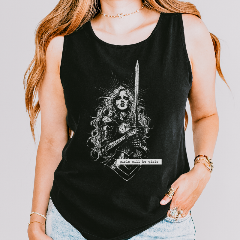 Lady Knight Tank Top | Girls will be Girls