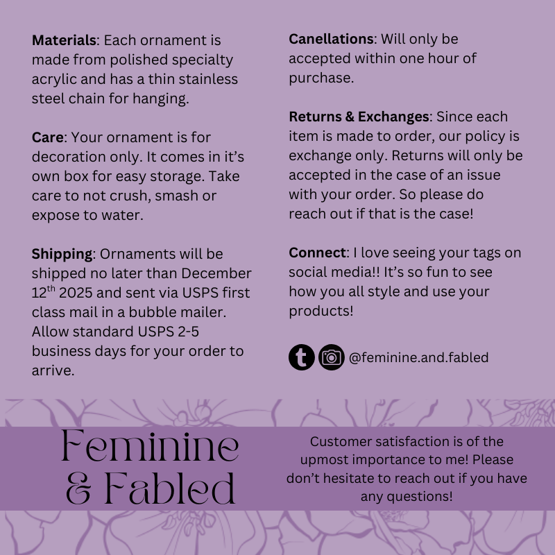 Fantasy Fangirls Book Stack Ornament