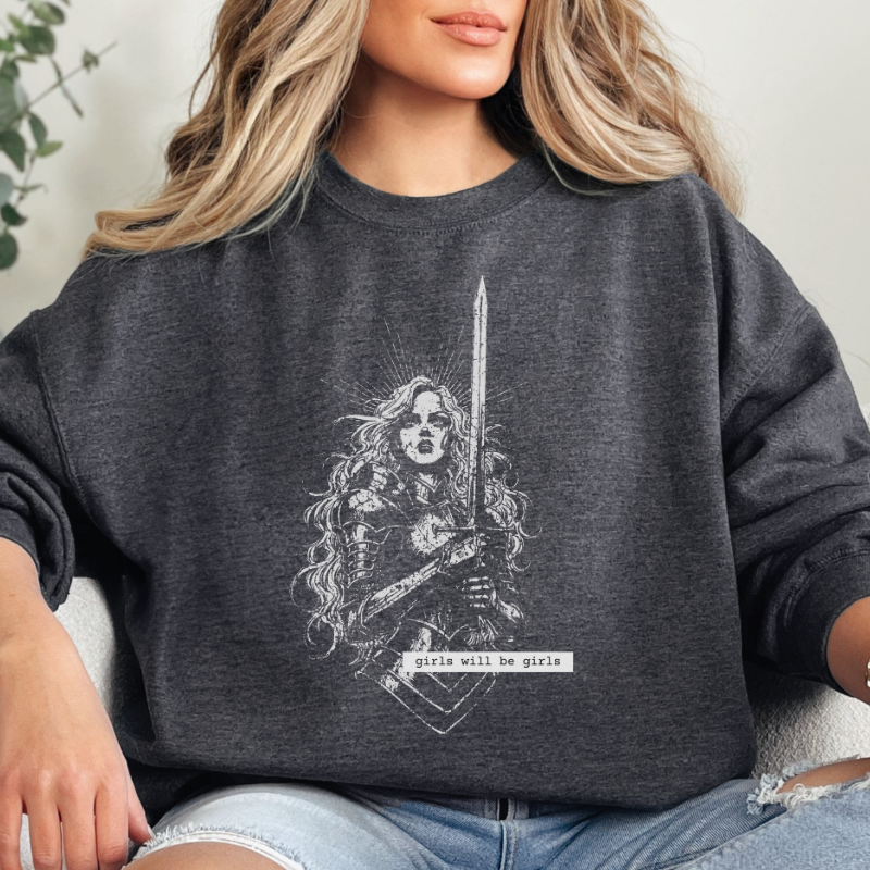 Lady Knight Sweatshirt | Girls Will Be Girls