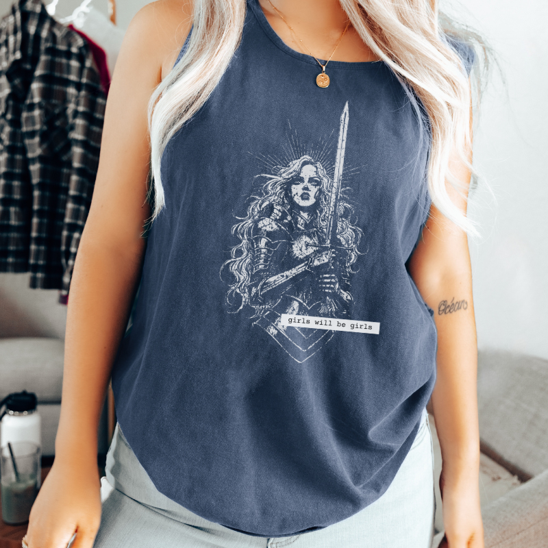Lady Knight Tank Top | Girls will be Girls