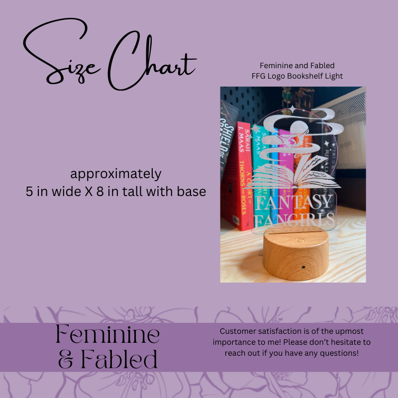 Fantasy Fangirls Bookshelf Light