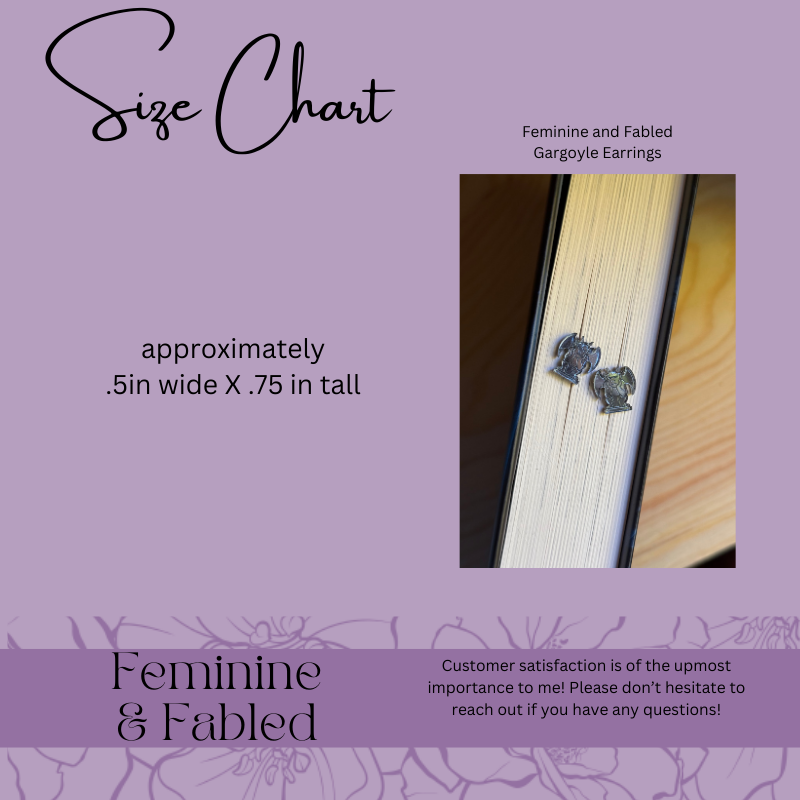 Gargoyle Stud Acrylic Earrings