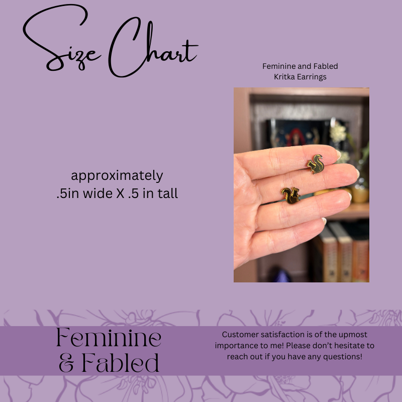 Kritka Stud Acrylic Earrings | The Road of Bones