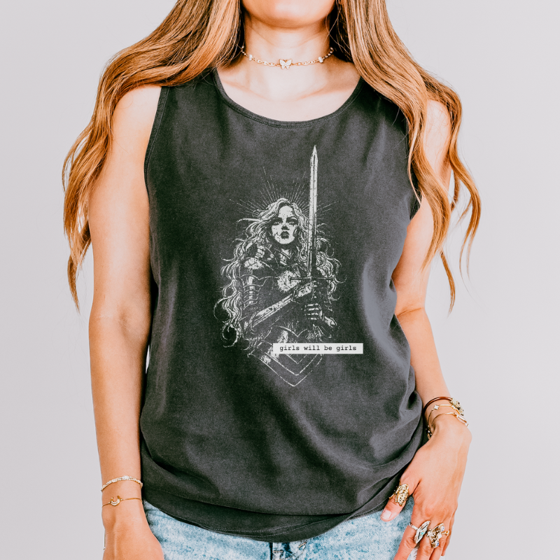 Lady Knight Tank Top | Girls will be Girls