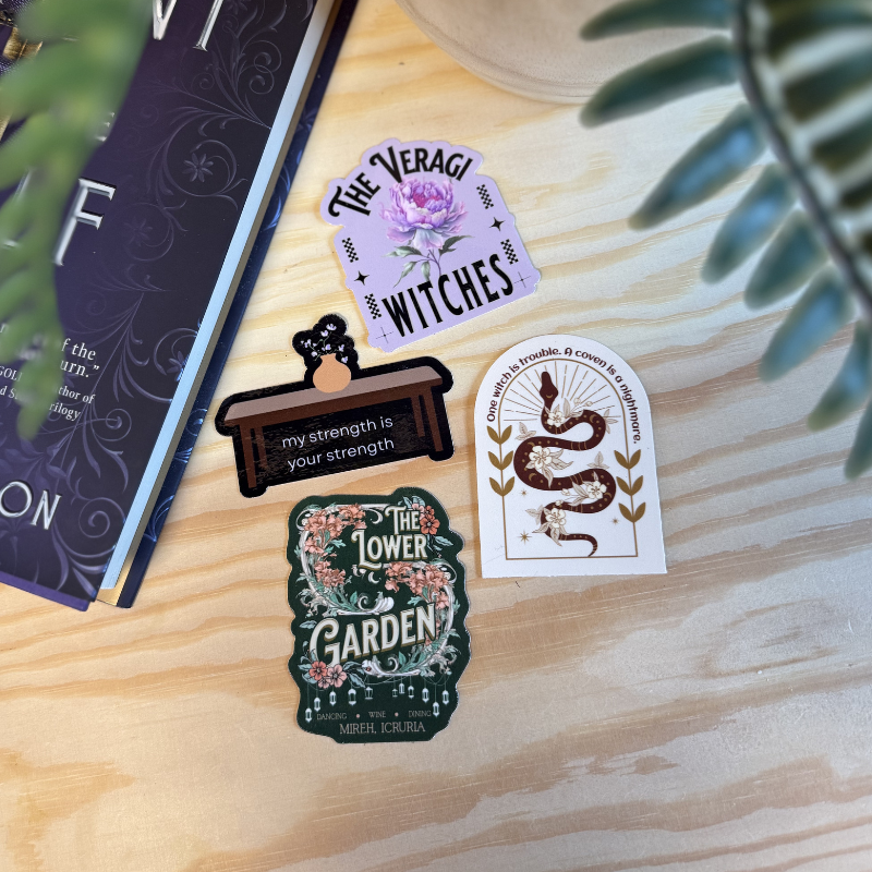 The Serpent and the Wolf Vinyl Stickers