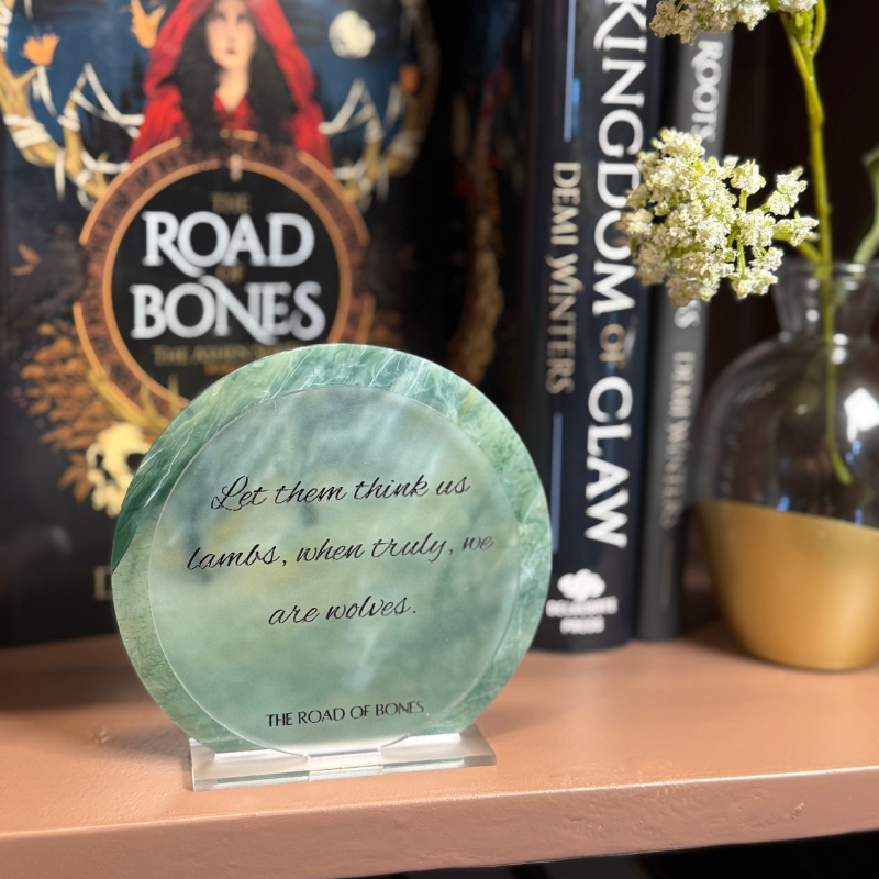 Lambs and Wolves Bookshelf Sign | The Road of Bones