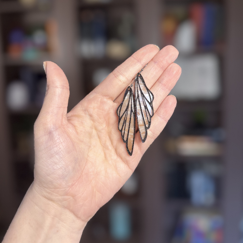 Fairy Wing Dangle Acrylic Earrings