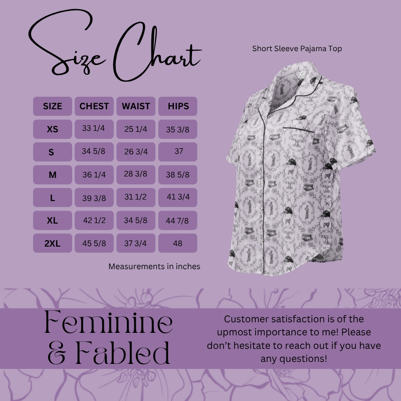 Moonfall Short Sleeve Pajama Top | When the Moon Hatched