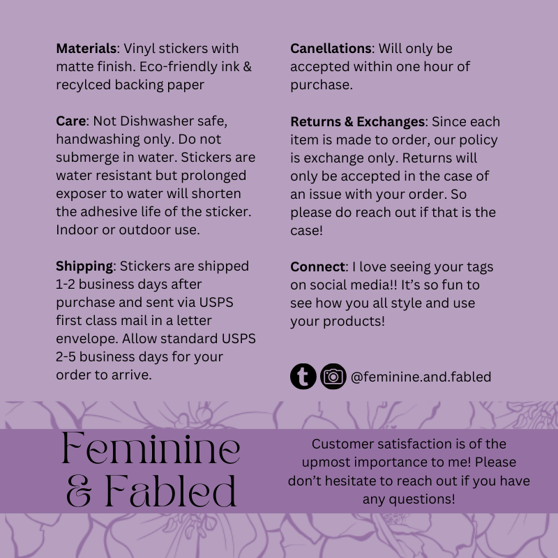 Bookish Vinyl Stickers