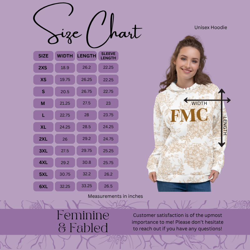 Blue Floral FMC Hoodie | FMC Collection