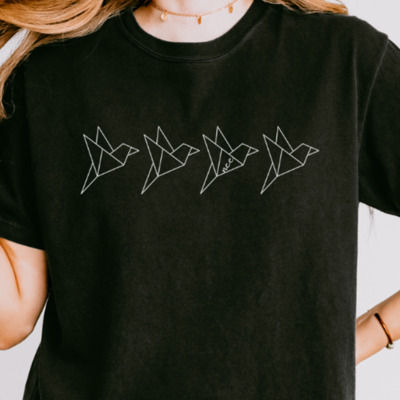 Parchment Larks Crop Top