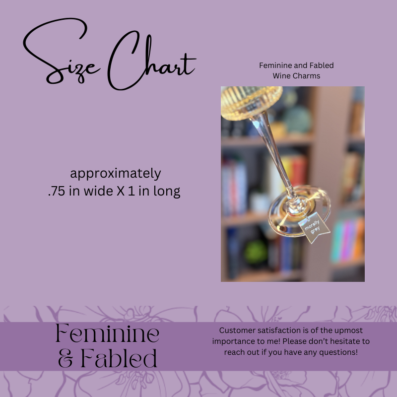 Romantasy Wine Charms