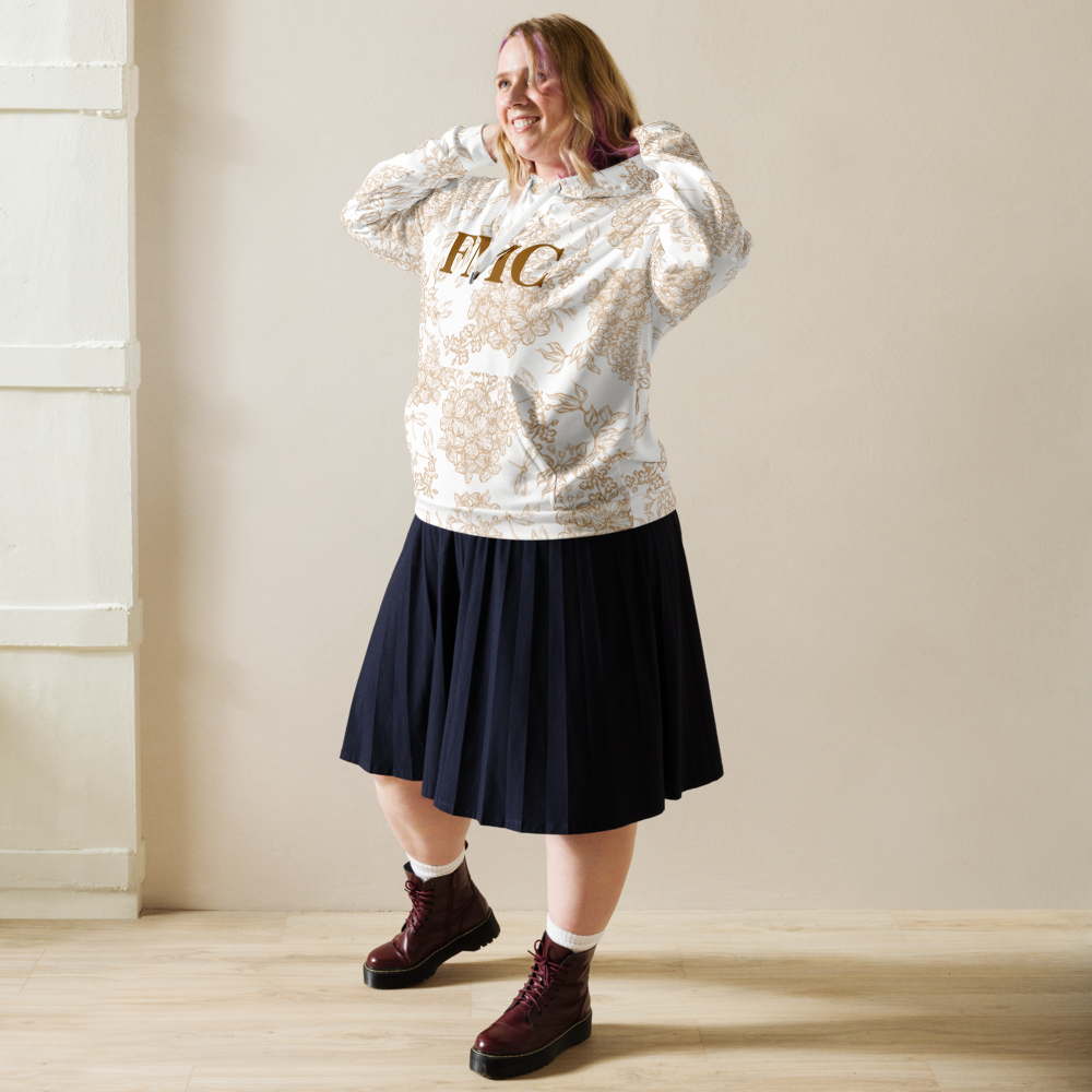Biege Floral FMC Hoodie | FMC Collection