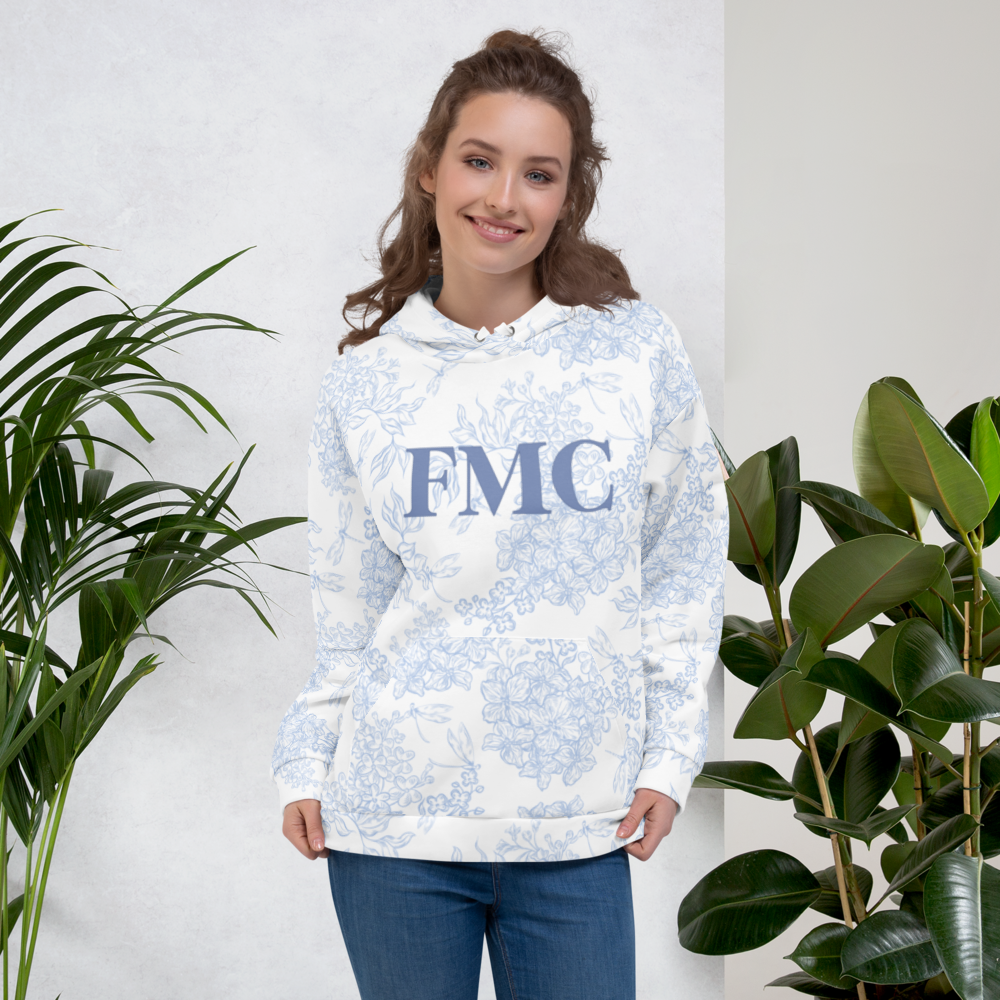Blue Floral FMC Hoodie | FMC Collection
